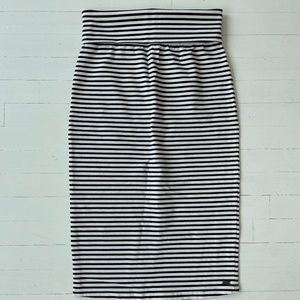 Roxy Striped Tube skirt